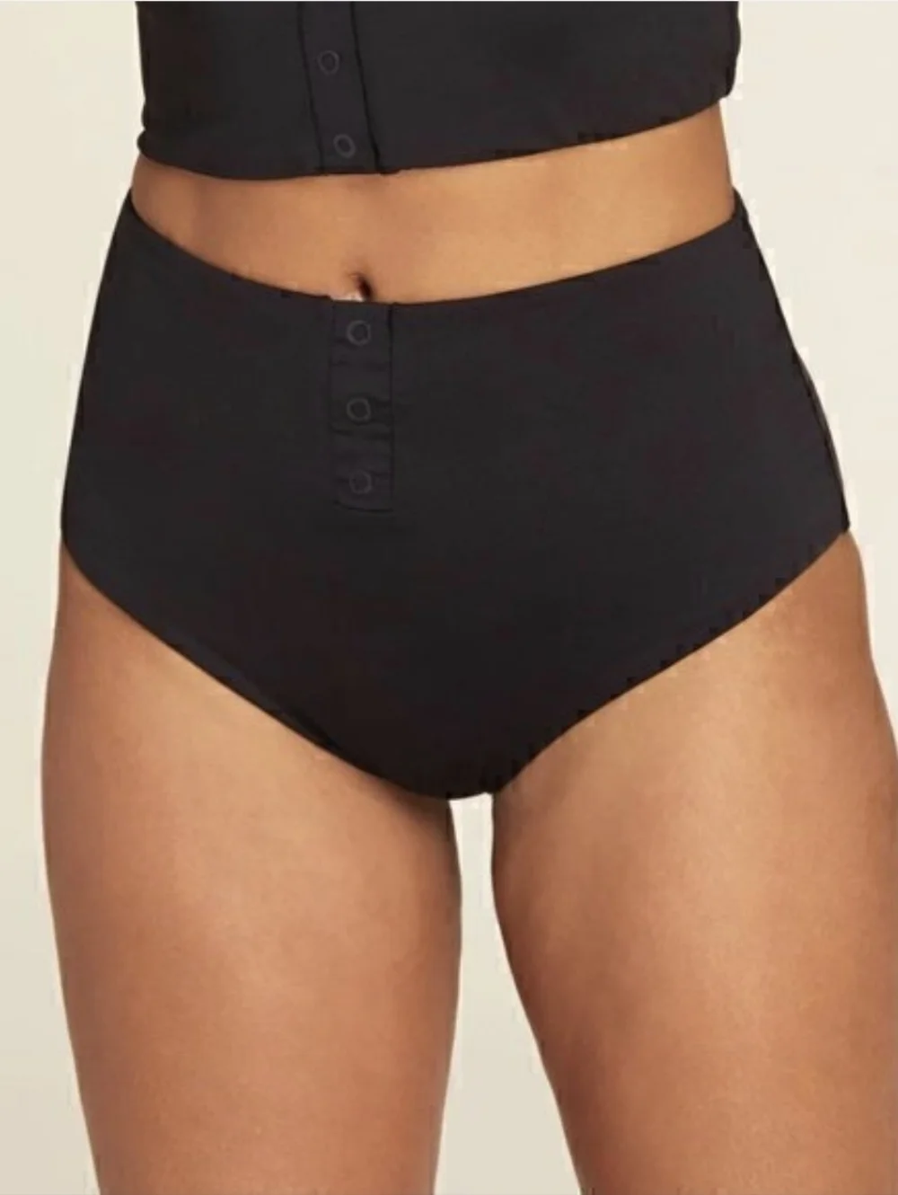 Andie Swim The Snap Bikini Bottom In Black Size XS NWT